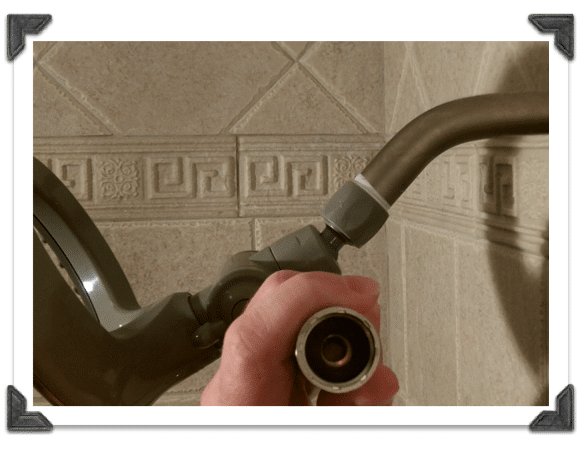 Delta In2ition Shower Heads-Attach the hose to the shower head and hand sprayer