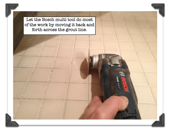 Best Grout Removal Tools for Shower Tile Floors-Let the Bosch multi tool do most of the work