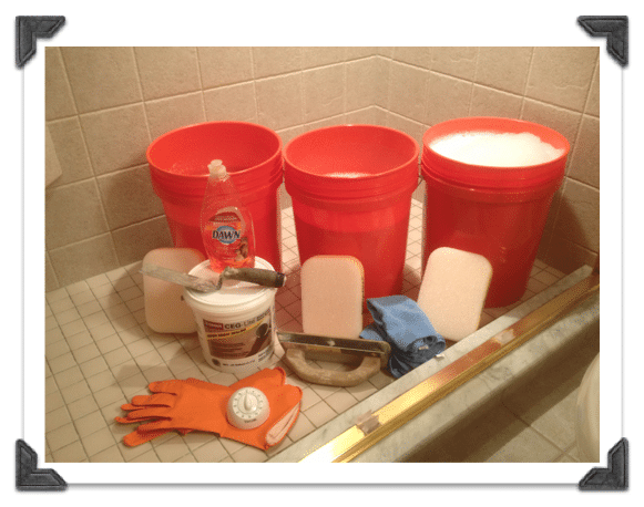 Shower Grout that Won't Stain or Need Sealed-Get your buckets of water ready