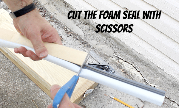 Cut the Foam Seal with Scissors