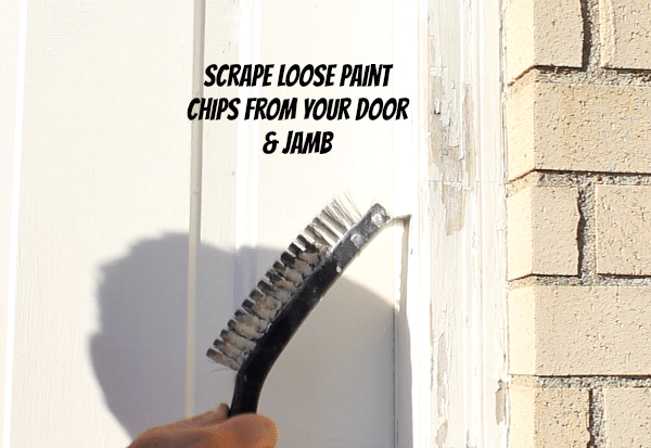 Scrape Loose Paint Chips