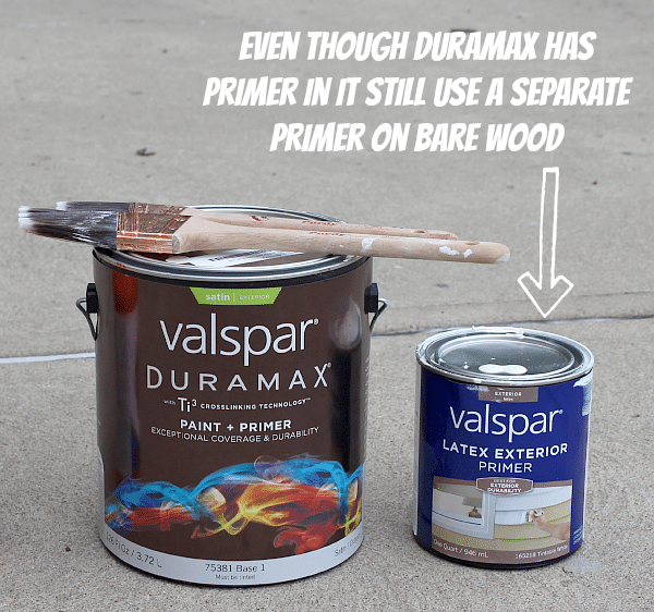 Use a Primer on bare wood