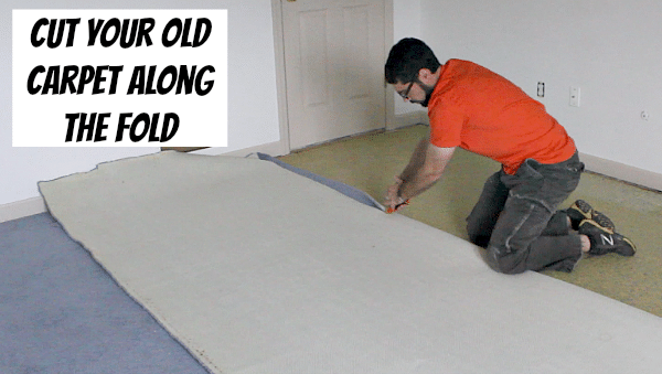 Cut Old Carpet