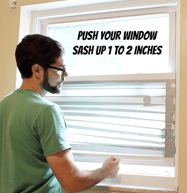 Push Window Sash Up