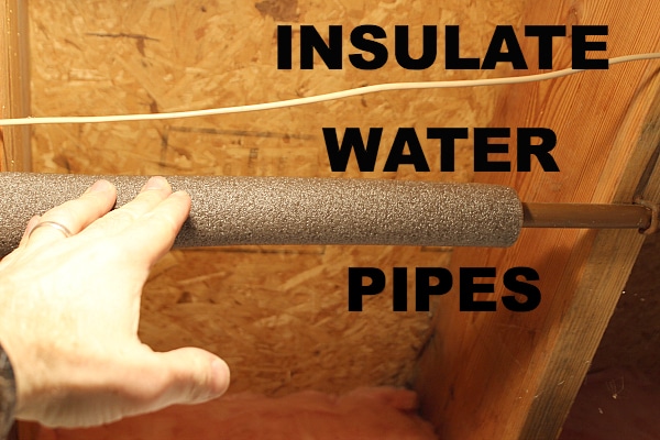 Insulate Water Pipes