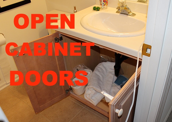 Open Cabinet Doors