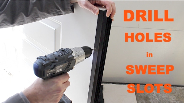 Drill Holes in Sweep Slots