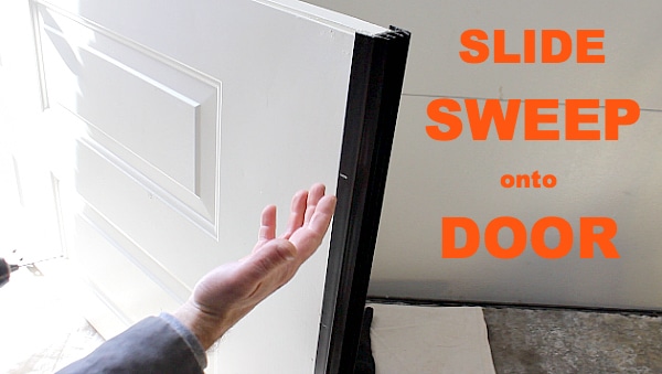 Slide Sweep onto Door Bottom