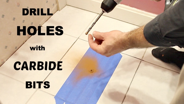 Drill holes with carbide drill bits
