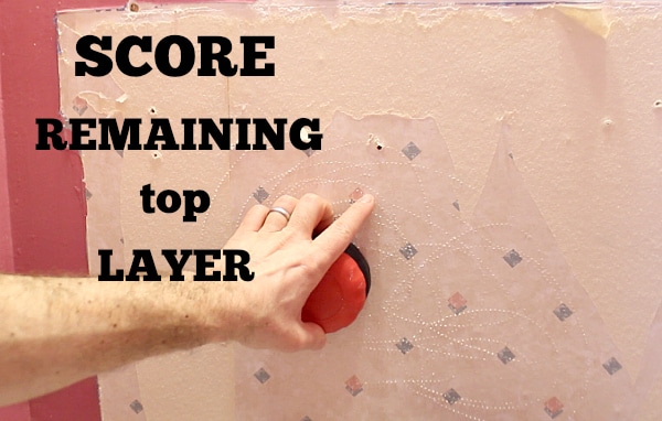 Score remaining top layer