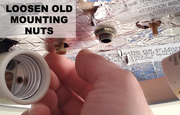 Loosen Old Mounting Nuts