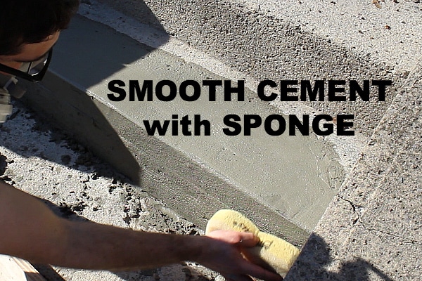 Smooth Cement with Sponge