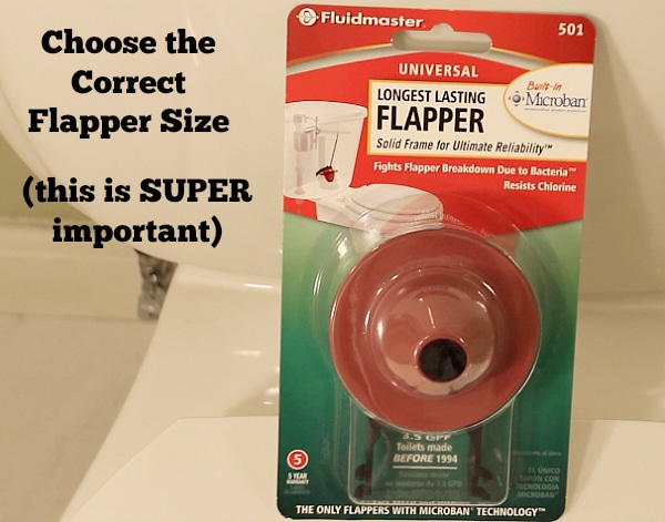 Choose the correct flapper size