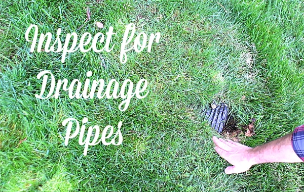 Inspect for drainage pipes