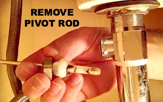 Remove pivot rod