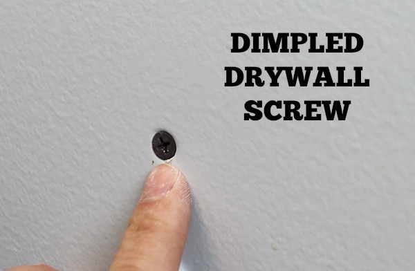 Dimpled drywall screw