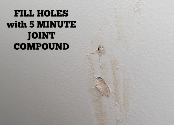 Fill holes with compound