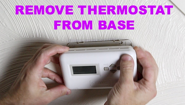Remove thermostat from base