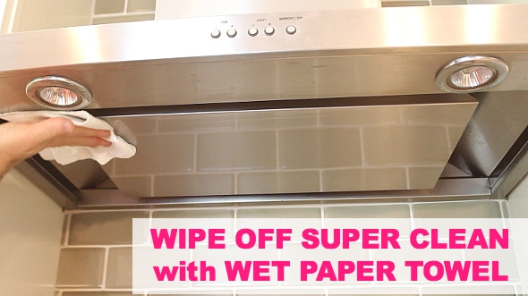 Wipe off super clean
