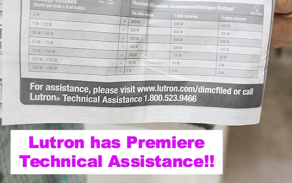 Lutron Technical Assistance