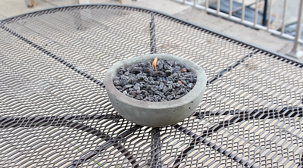 Fire Pit on Table