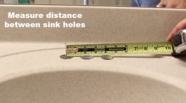 Measure sink holes