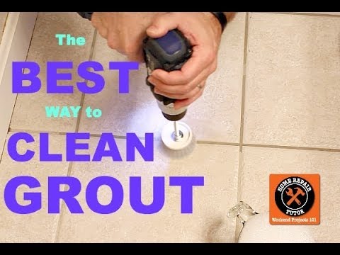 How to clean tile grout lines POWERTOOL See Description 