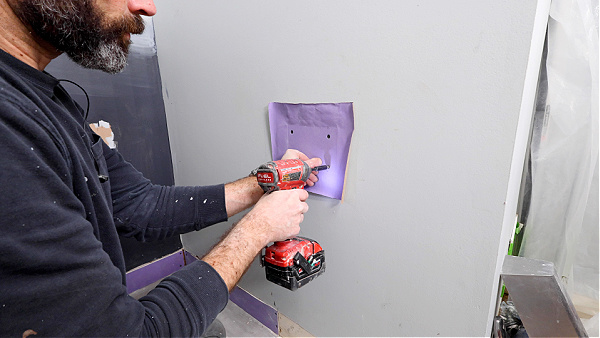 Fasten Drywall Patch