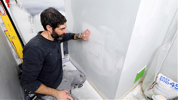 Sanding Drywall Patch