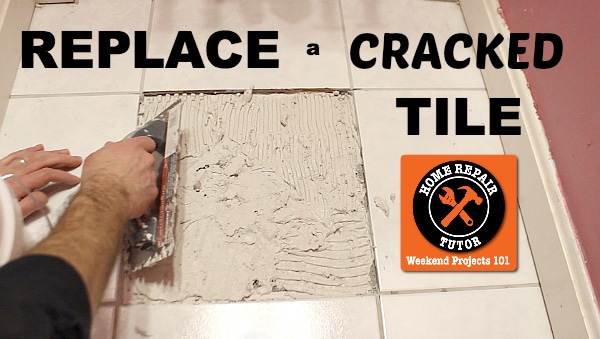 To Replace A Ed Tile In Bathroom, How To Remove Broken Shower Tile