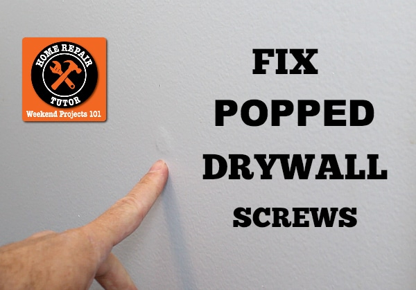 Repair Nail Pops and Holes in Sheetrock - Home Repair Tutor