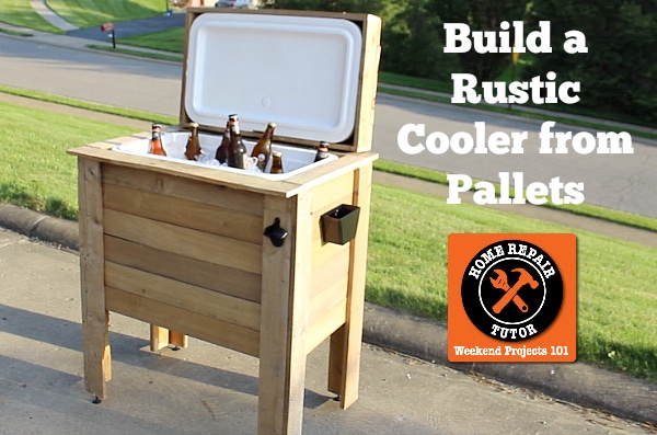 How To Build A Rustic Cooler Home, Rustic Wooden Deck Cooler Box