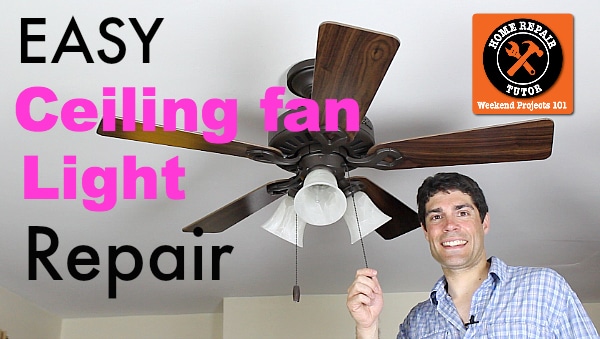 Ceiling Fan Light Repair Home Tutor - How To Fix Ceiling Light Fan