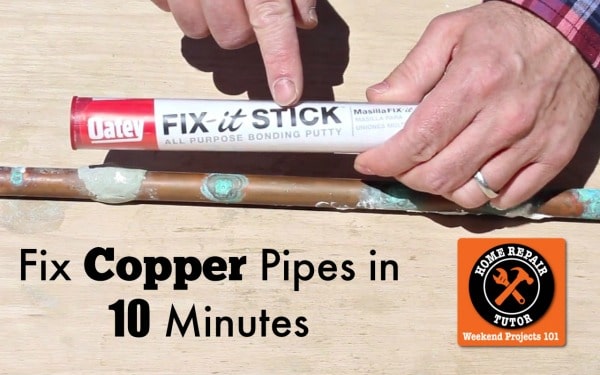 How to Fix a Copper Pipe Pinhole Leak  