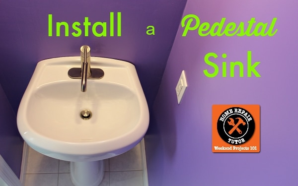 Install a Pedestal Sink for HRT