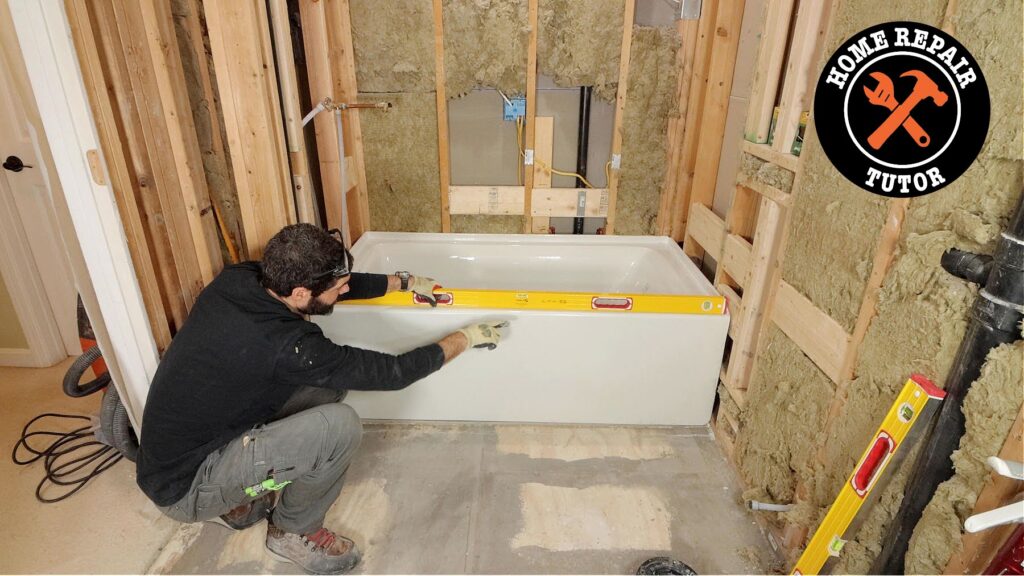 How to install a bathtub