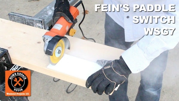 Fein's Paddle Switch Angle Grinder