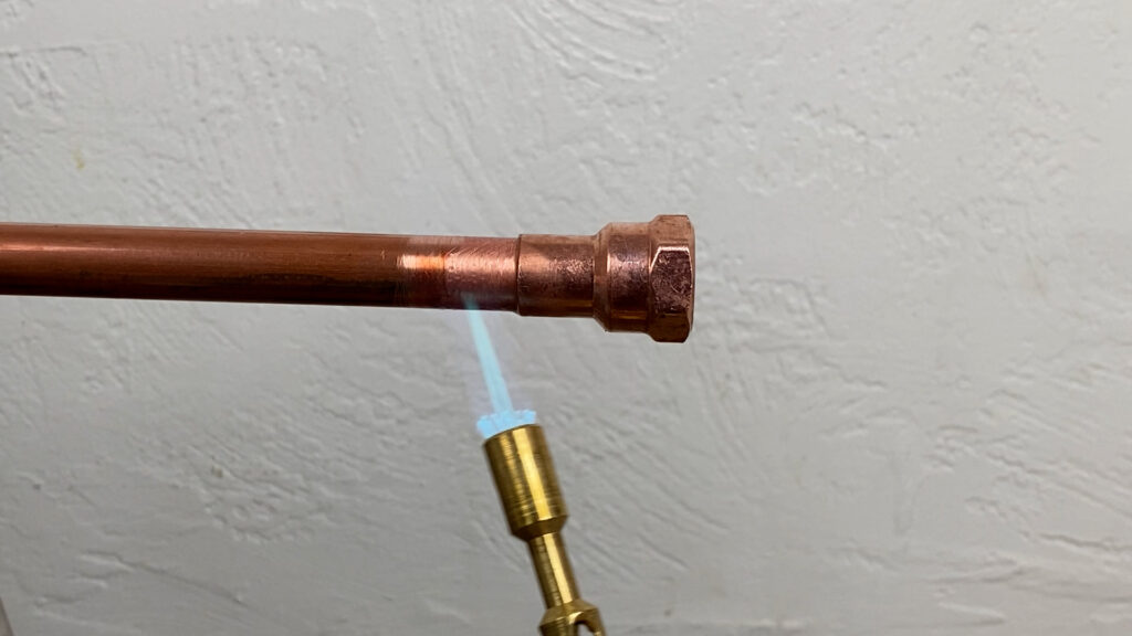 Heating Copper Pipe