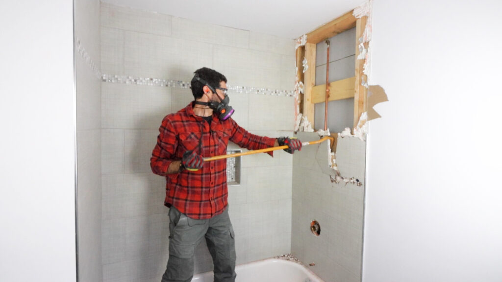 Tile Shower Wall Removal