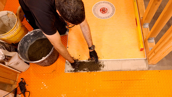 Adding Mud Bed Mix to Thin-Set Mortar