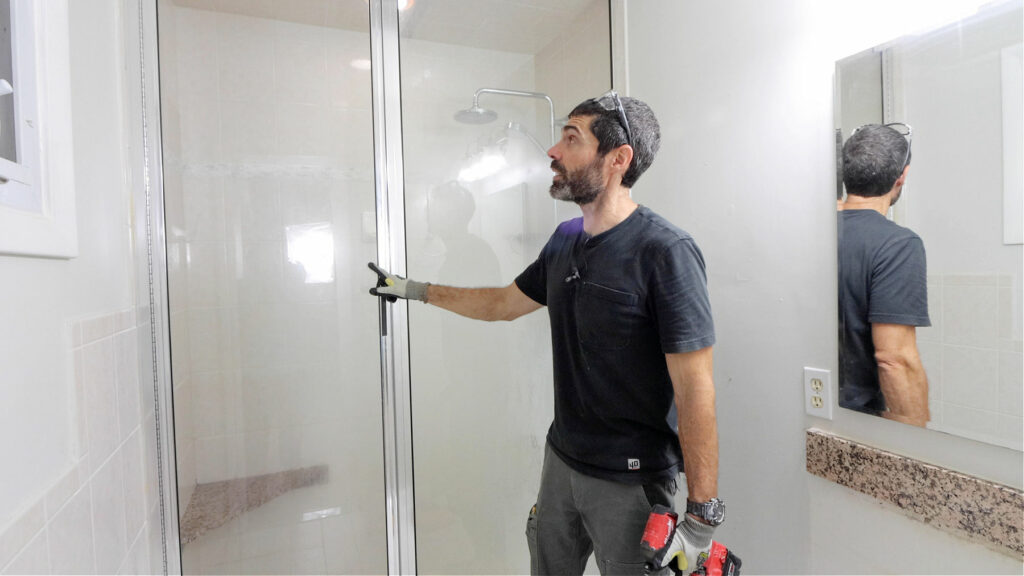 Glass Shower Door Removal