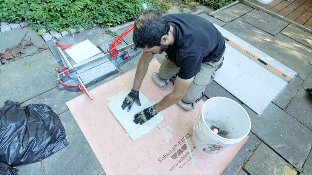 How to Build Shower Tile Mockup for Valve Plumbing