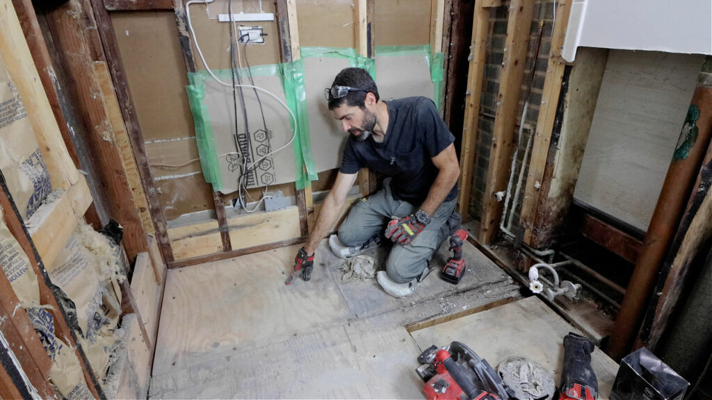 How to Remove Shower Wood Subfloors