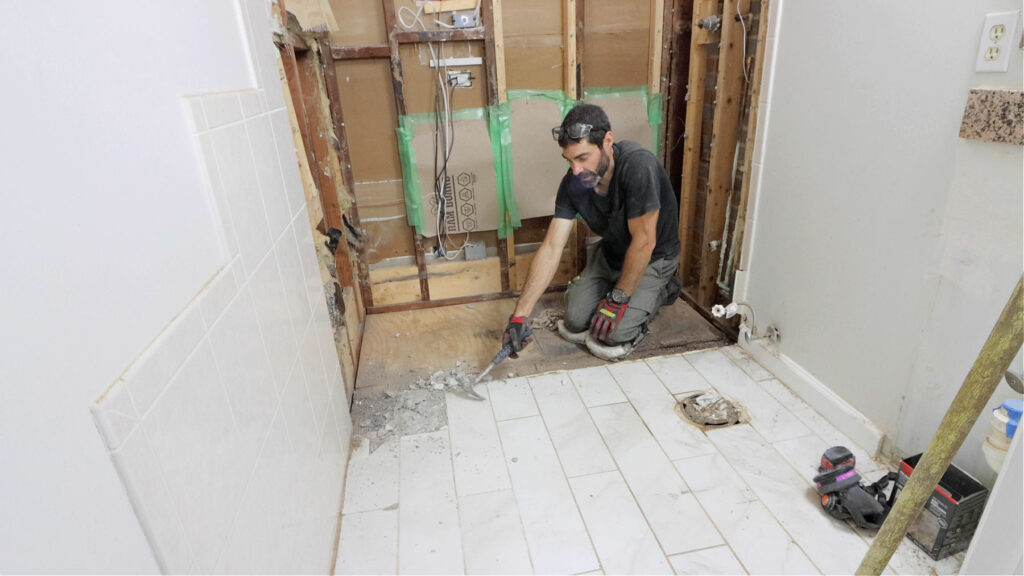 Tile Bathroom Floor Removal