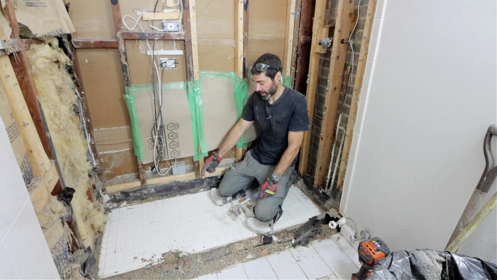 Tile Shower Floor Removal