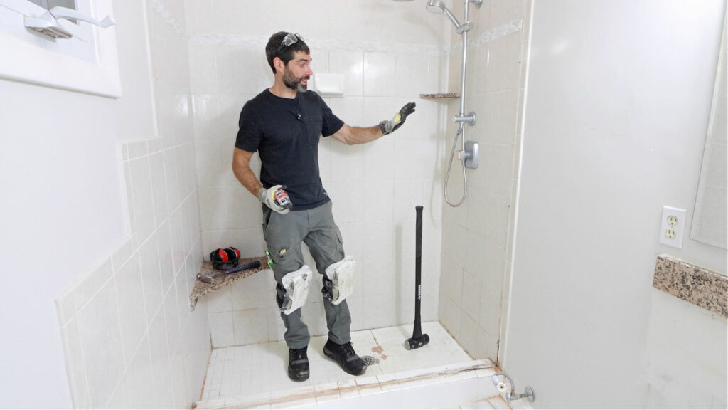 Tile Shower Wall Removal