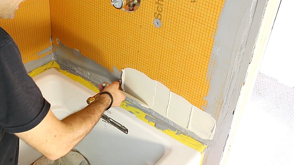 how to use mortar with kerdi board