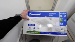 How to Replace a Bathroom Exhaust Fan: Panasonic Whisper Cozy - Home ...