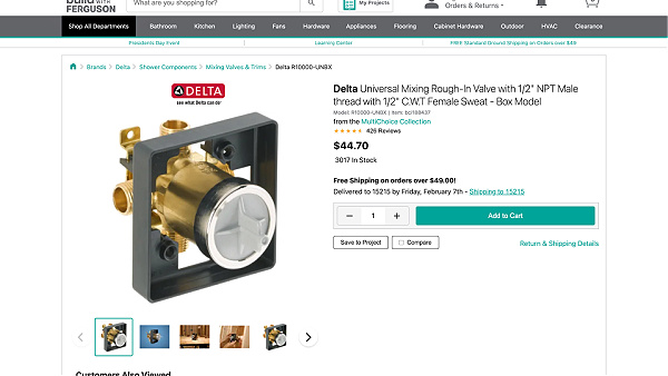 Delta MultiChoice Shower Valve