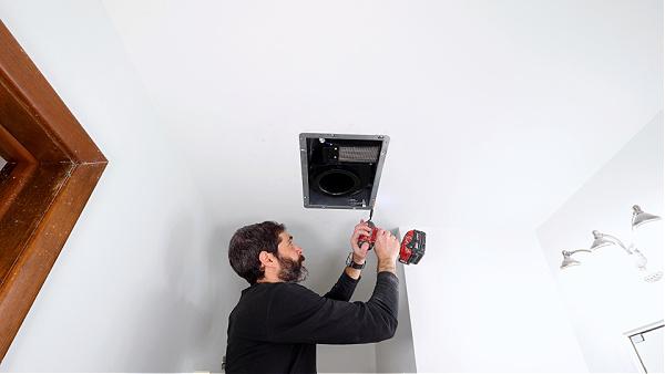 Securing Panasonic Fan Body to Ceiling Joist